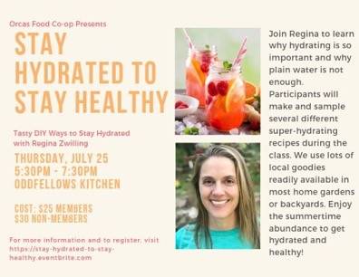 Stay Hydrated to Stay Healthy workshop