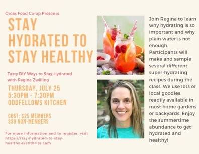 Stay Hydrated to Stay Healthy workshop