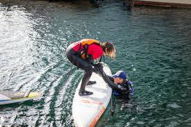 Paddle boarding safety class