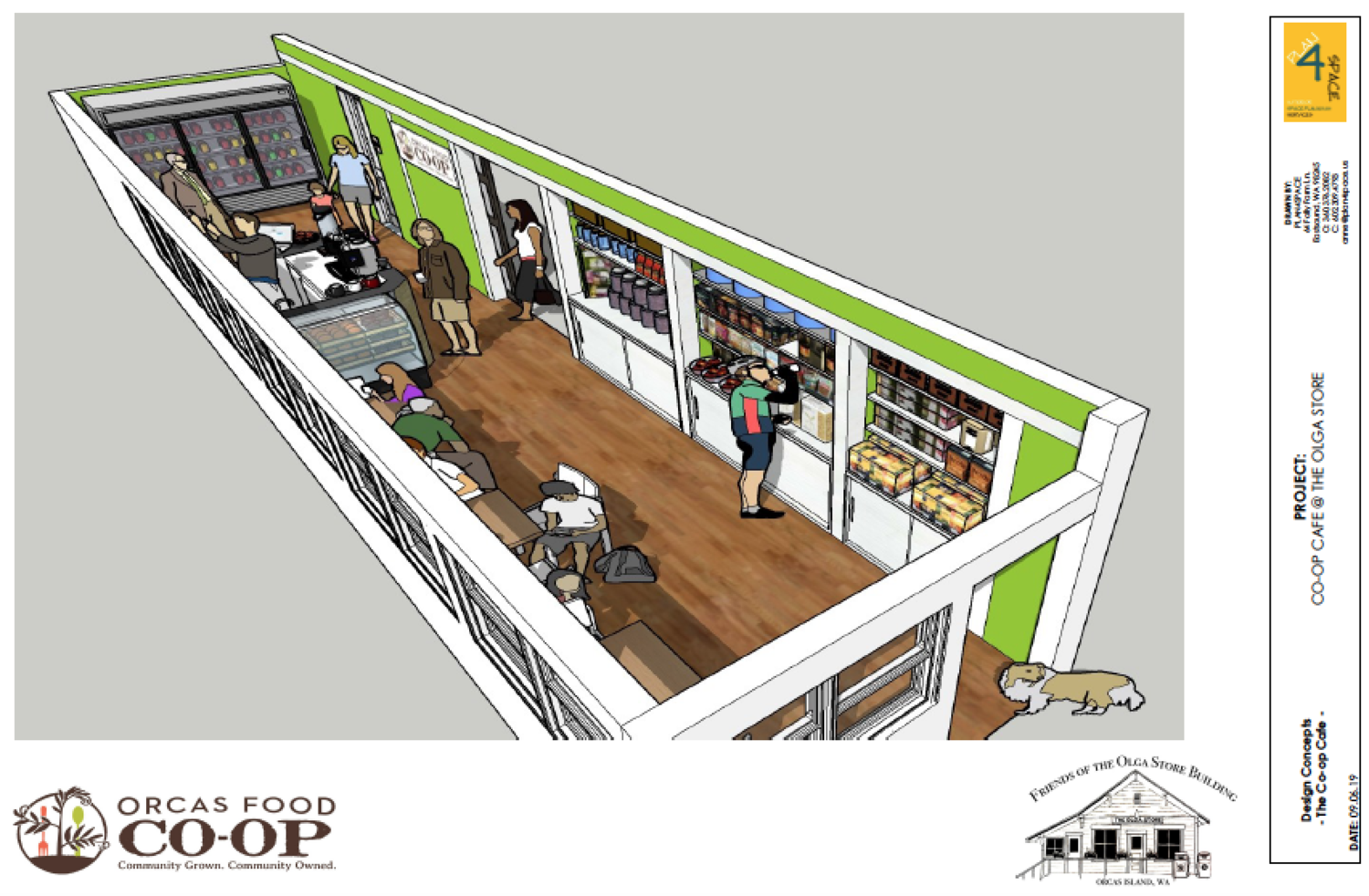 Contributed Photo.                                Orcas Food Co-Op Floorplan