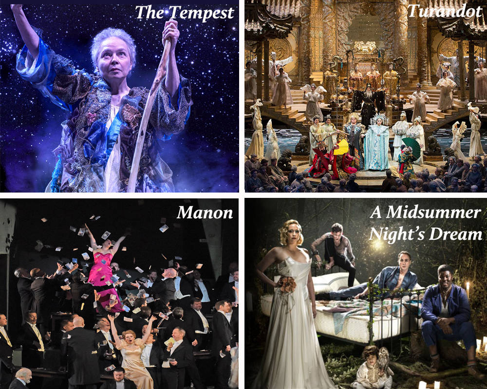 Tempest: National Theatre Live, A Midsummer Nights Dream: Stratford Festival, Turandot and Manon: The Metropolitan Opera. Contributed photo.