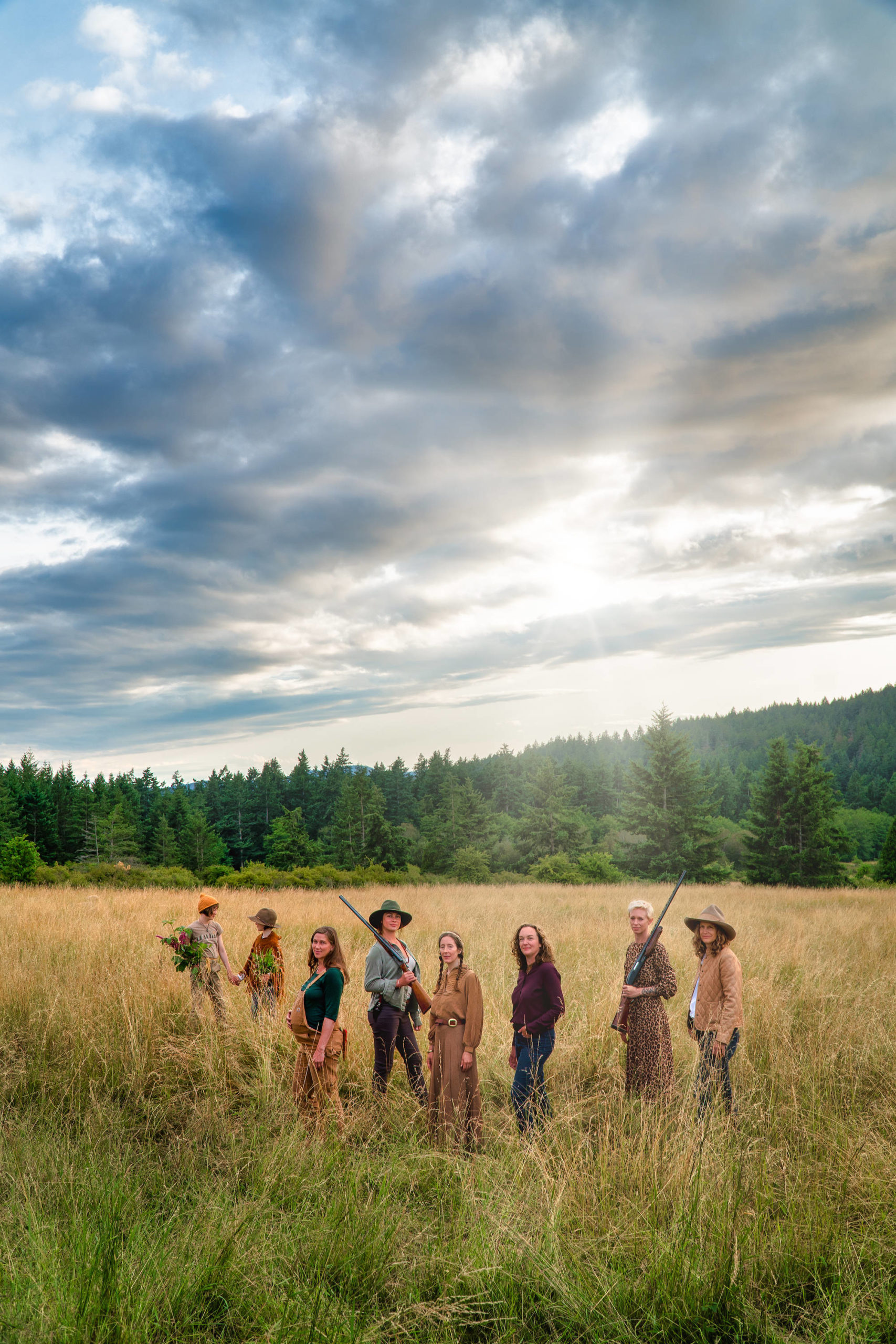 Ilias Schneider/ Contributed photo                                 The Ladies Hunting Club of Orcas Island, aka The Huntress Guild, was founded partially as a response to the decimation of wildflowers and pollinators, the declining health of forests and Madrona trees, and an ecological system out of balance.