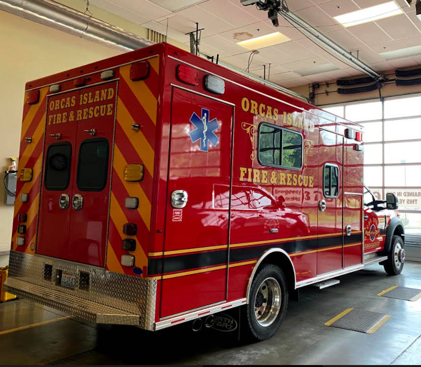 Orcas Fire rolls out new ambulance, resumes in-person training
