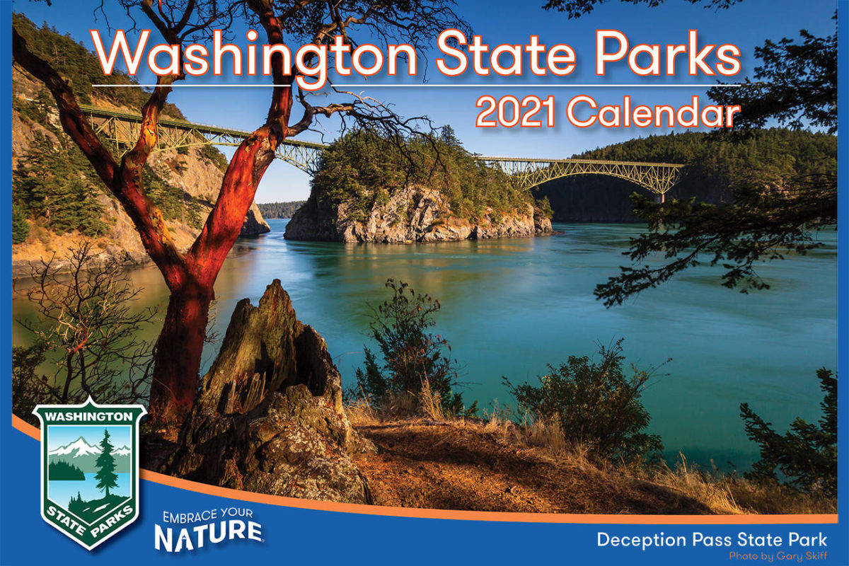 Washington State Parks 2021 calendar.