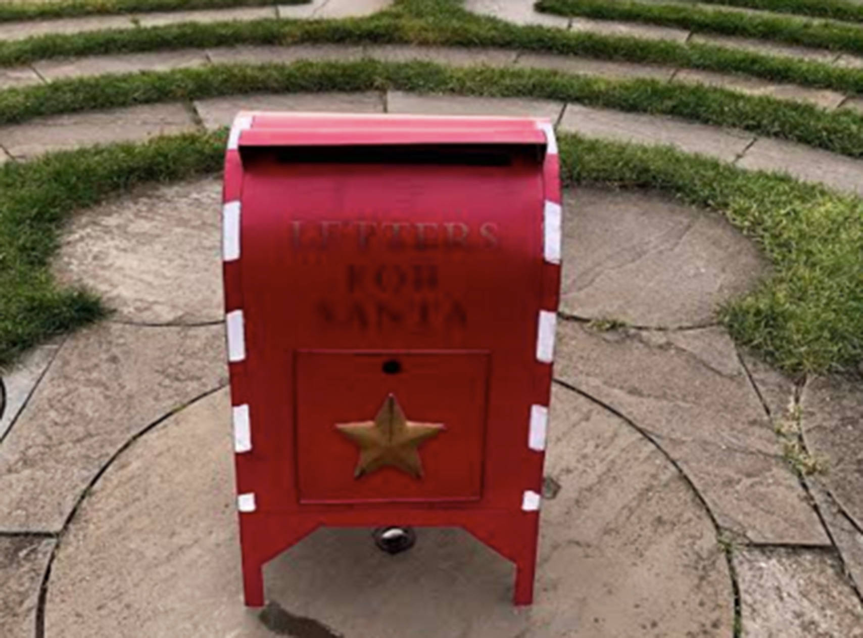 Contributed photo
Santa’s Letter Mailbox in the Labyrinth.