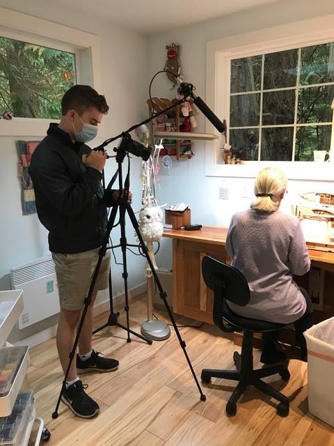 Max Mattox, left,B filmed a nearly seven-minute video highlighting the Masketeers and uploaded it to YouTube. (Contributed photo)