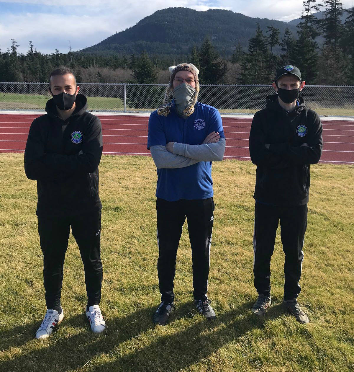 Contributed photo
Soccer coaches, left to right: Batu Balic, Terry Turner, Sidney Hayworth