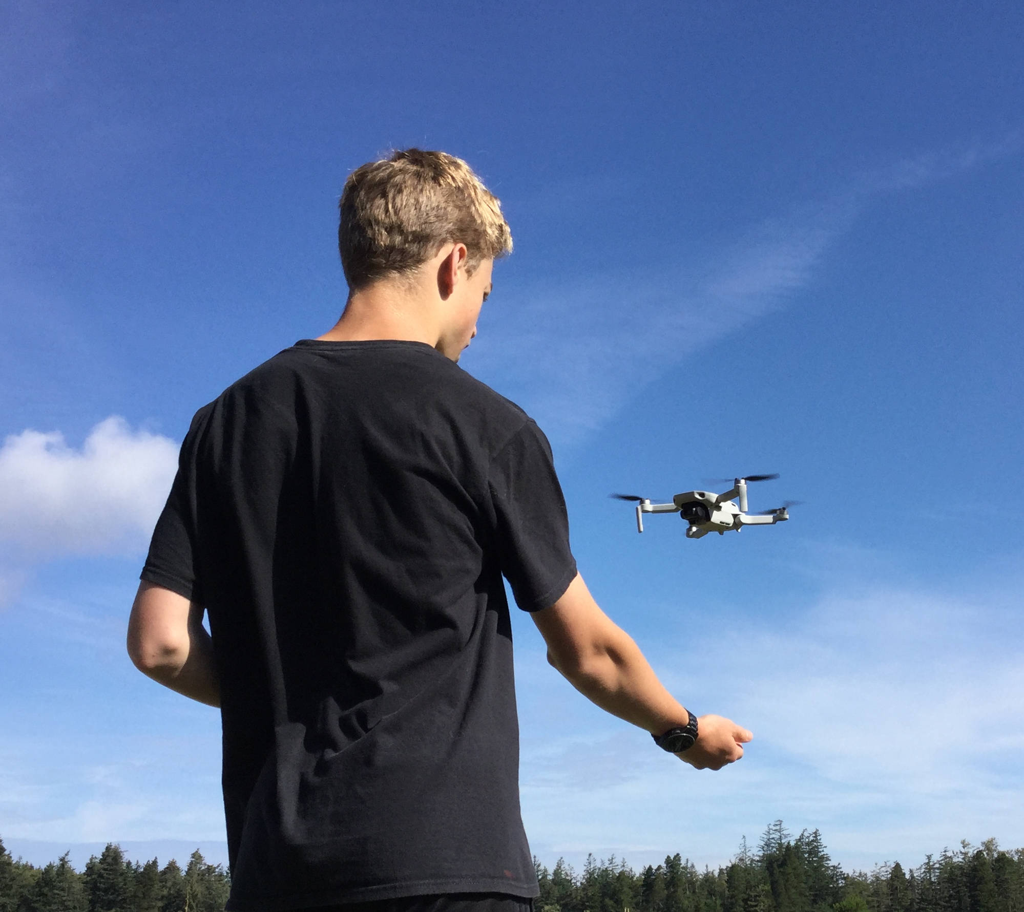 Evan and his drone / Contributed photo