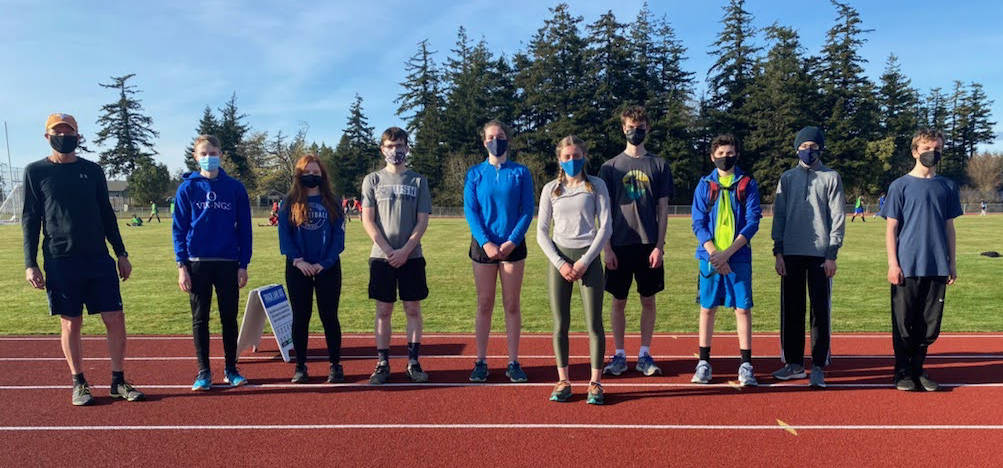 Portia White/contributed photo
The Cross-Country team, left to right: Coach Mike Kulper, Quinn Fleming, Bella Evans, Ryan Derr, Izie Janecek, Nisha Woolworth, Hunter Knapp, Justin Derr, Theo Vacarella, Finn Ontjes-Degroot. Not pictured: Sofia Fleming and Evan Kulper.