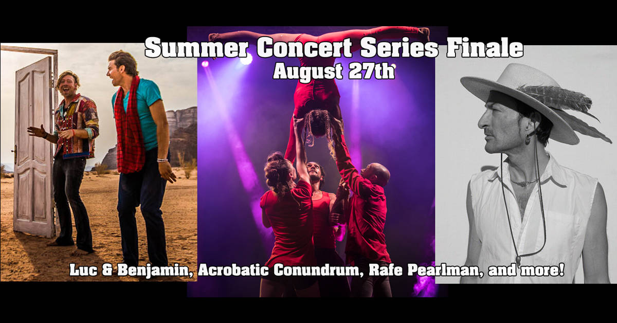 Contributed photos
Above: Luc and Benjamin, Acrobatic Conundrum, and Rafe Pearlmam.