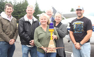 Diane Craig/ staff photo
Port manager Jeannie Sharp with last years winning trophy.