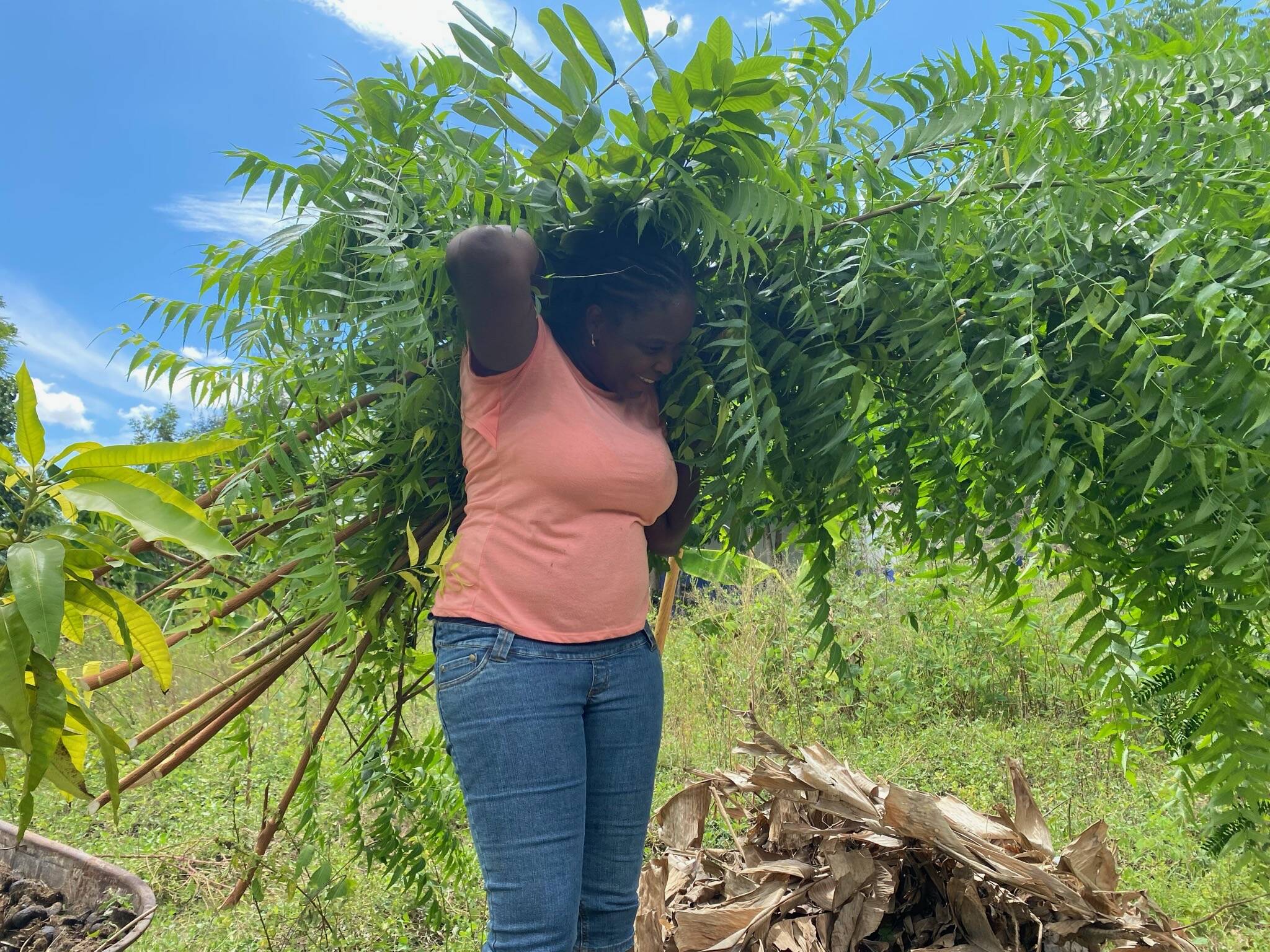 Contributed photo
Suze-Annie working on a project in Haiti.