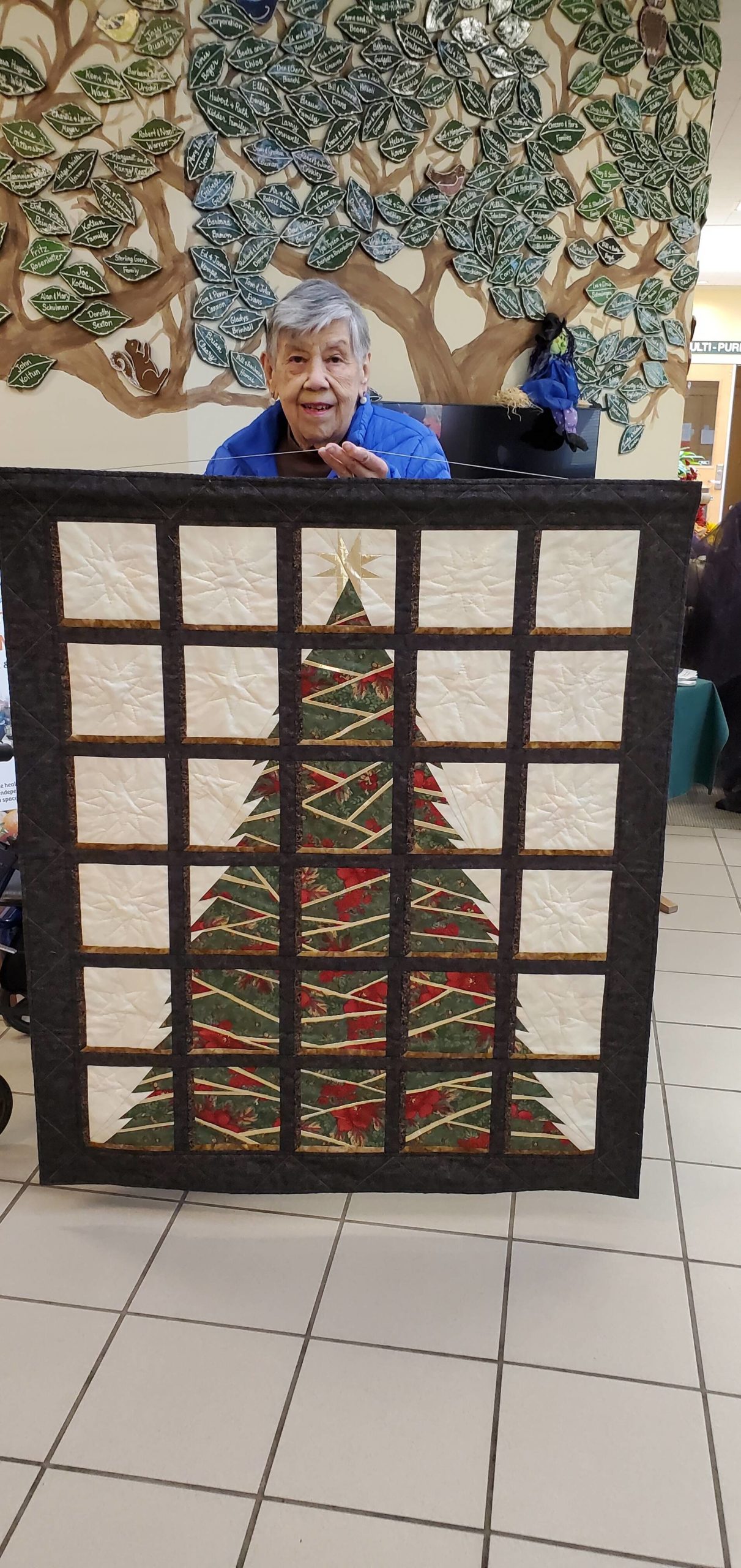 Contributed photo/Lifelong islander Betty Hall with her quilt.