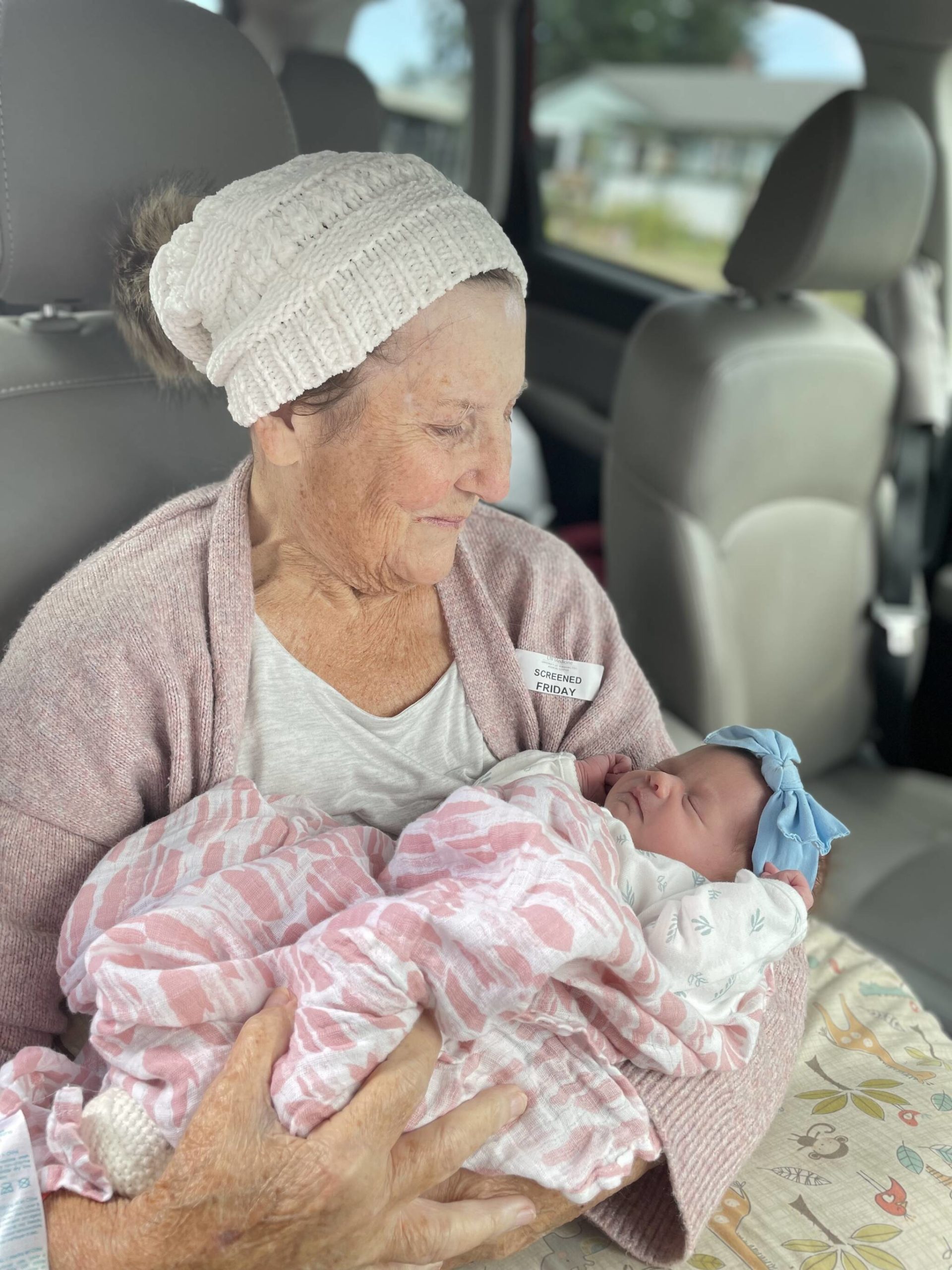 Abby and her new granddaughter Abby Rose