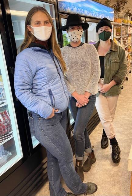 Luka Fairweather/Contributed photo
Amanda Sparks (center), the Food Banks executive director, with Alison OToole (left), operations managers, and Mary Heydron, office manager.