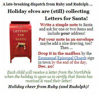It's not too late to send your letter to Santa!