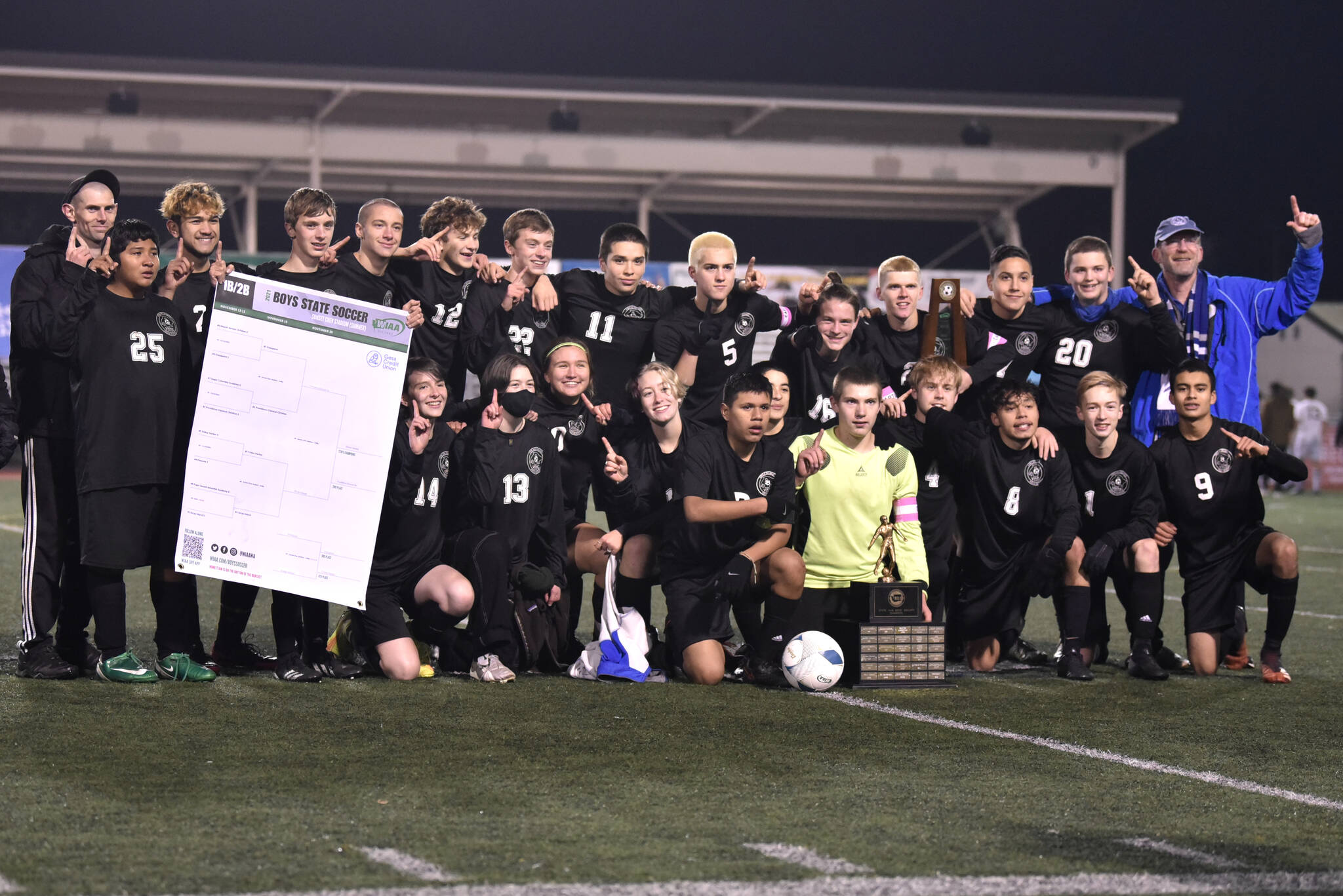 Chris Sutton photo
The victorious Vikings after their big win at the state soccer championships.