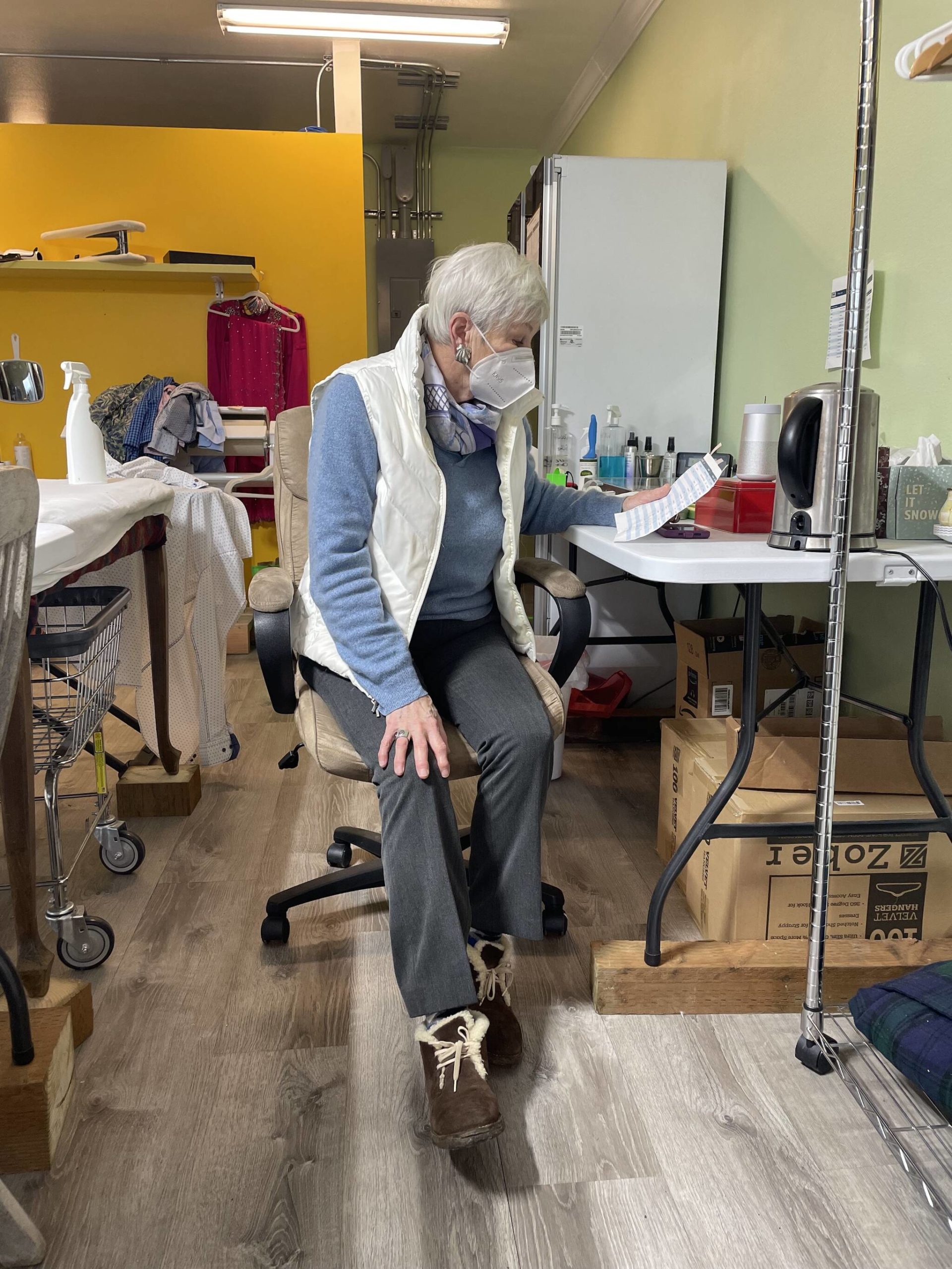 Contributed photo
Yolanda inside Polar Bear Laundry.