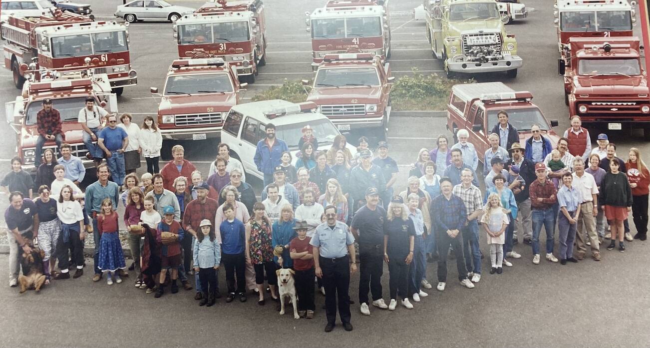 Staff photo/Sienna Boucher
Tom Eades at the group of a fire staff group photo circa 1990’s.