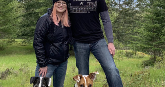 Contributed photo
Rob with his fiance Heather Davis and their dogs Loki and Jackson.