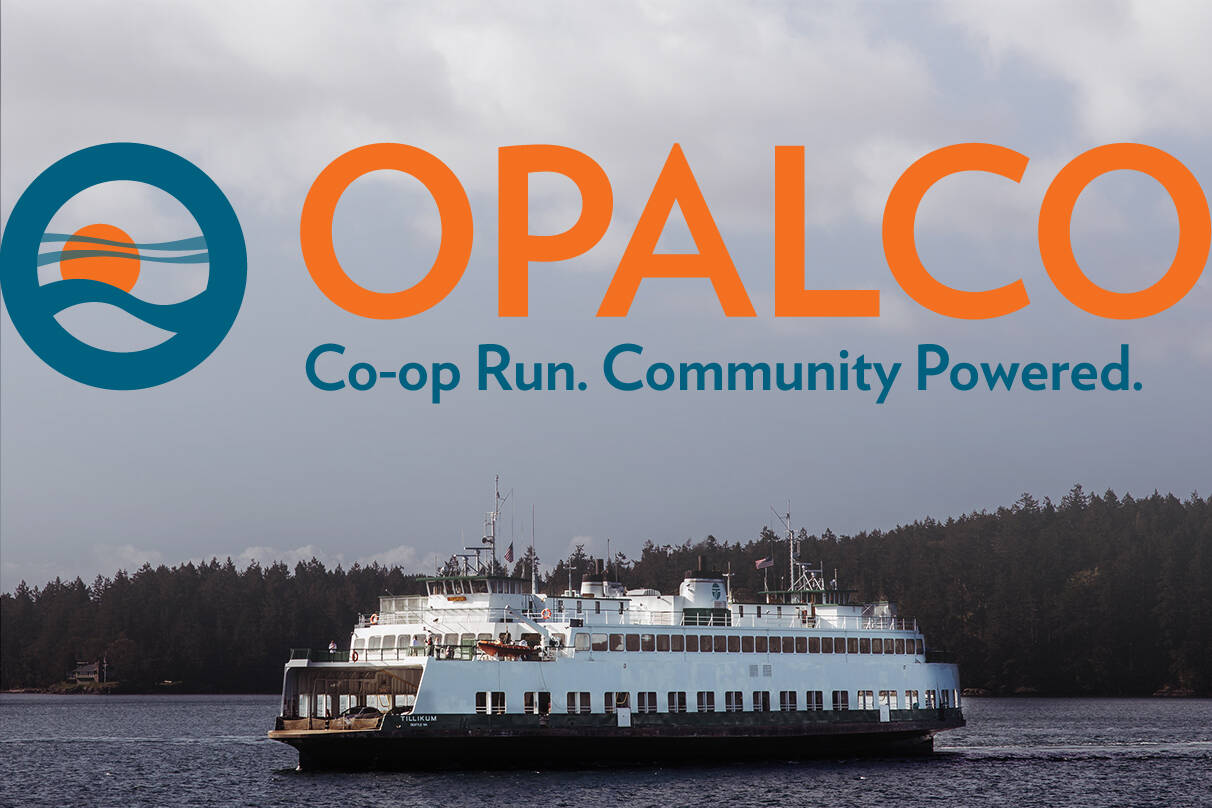 photomanip of new OPALCO logo over photo from OPALCO's flickr.