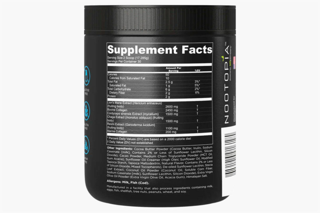 CollaGenius Reviews (BiOptimizers Nootopia CollagenMushroom