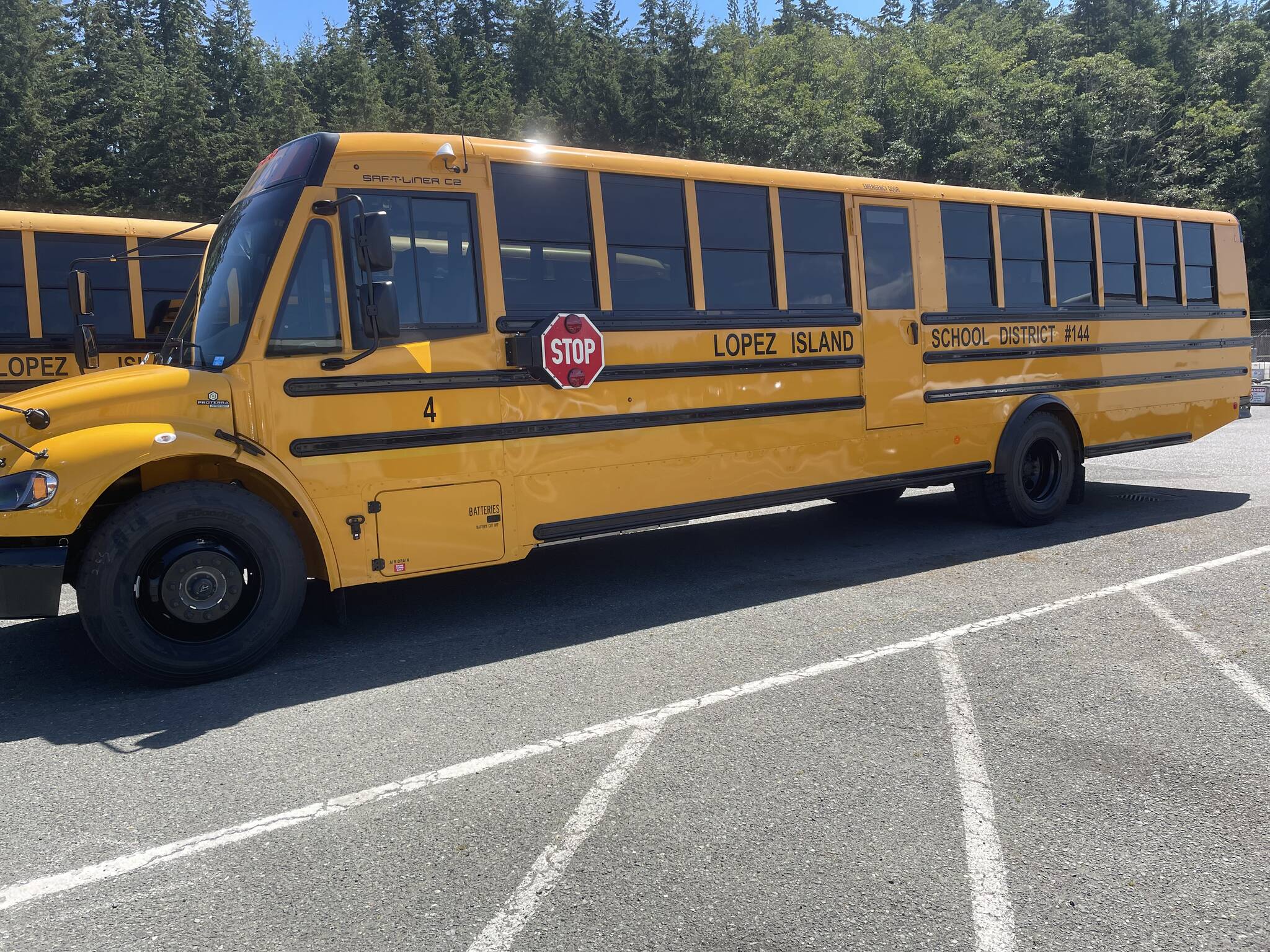 Contributed photo
The new electric school bus was purchased with a $325,000 grant from the Washington Department of Ecology that covers the cost difference between an all-electric bus and a comparable diesel bus.