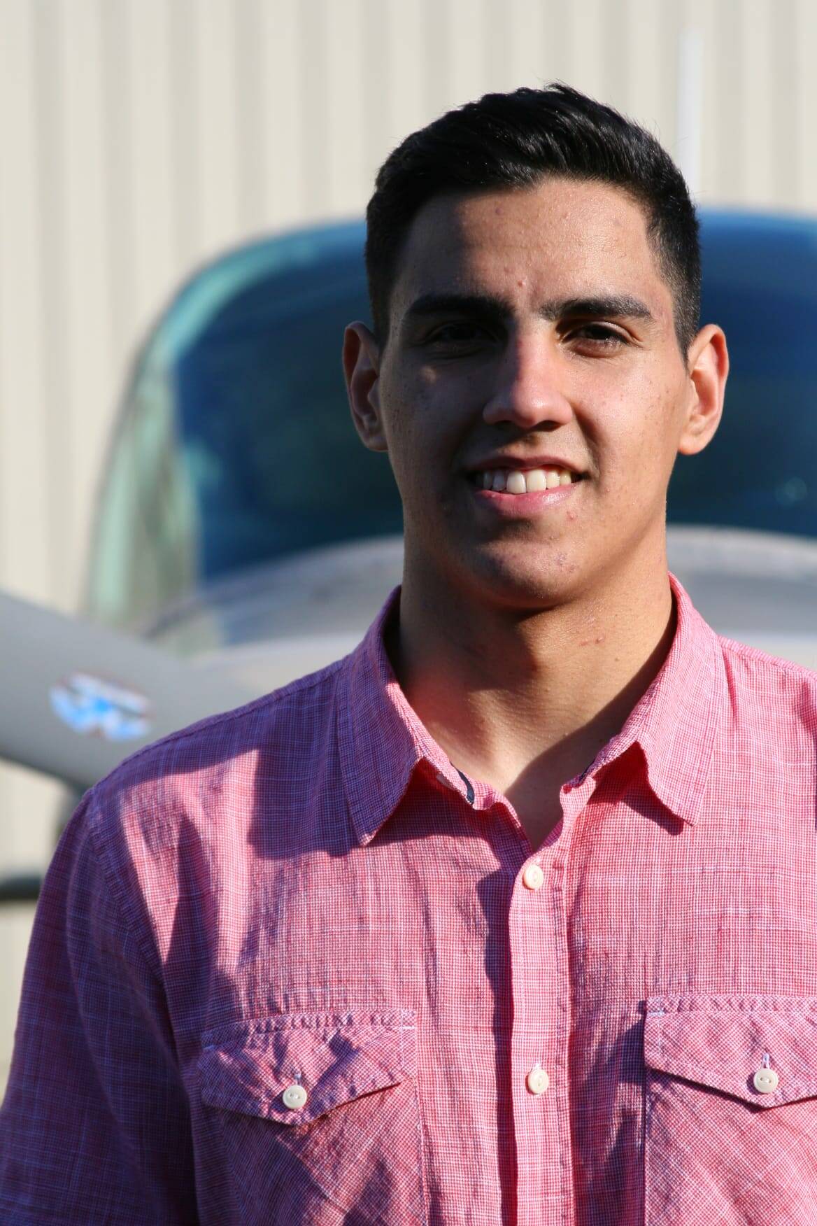 Contributed photo
Late this summer, Diego Garcia, who just graduated from the Orcas Christian School, flew the Airhawks Flying Club aircraft to Bellingham for his Private Pilot check flight and oral exam with an FAA Examiner.