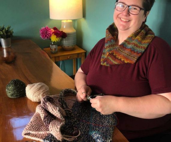 <p>Contributed photo</p>
                                <p>Katie Gaible has knitted together a coffee and yarn shop.</p>