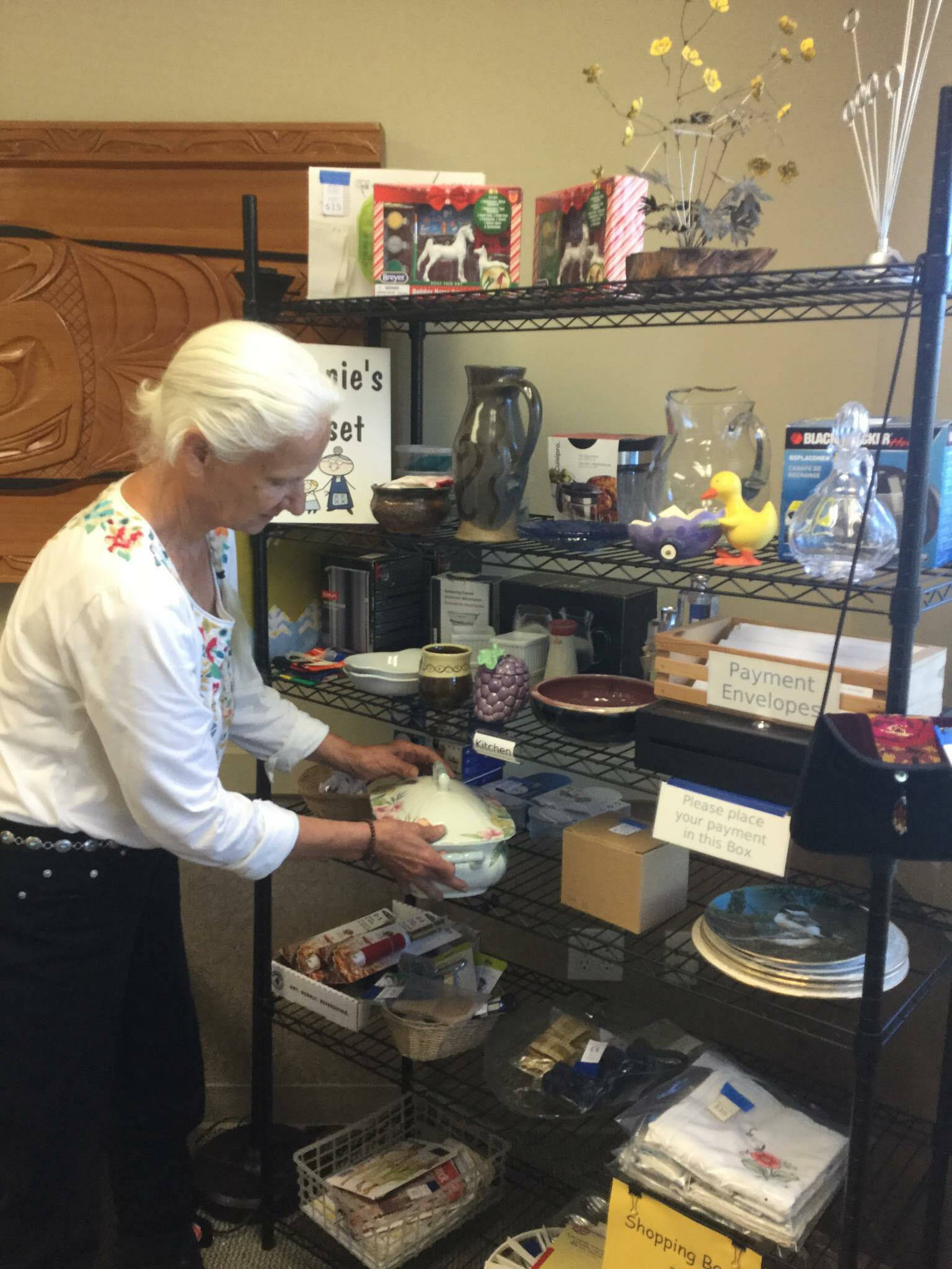 Contributed photo
Volunteer Julia Summers at Grannie’s Closet at the senior center.
