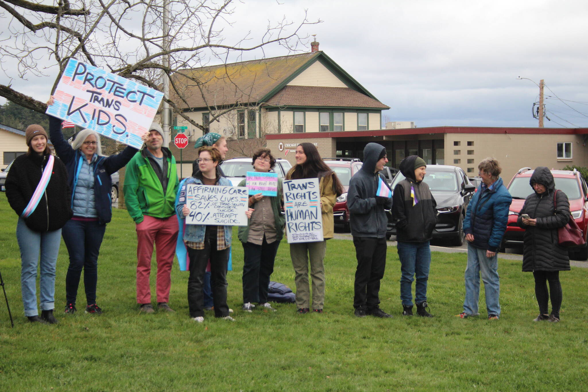 Heather Spaulding \ Staff photo
Supporters came together for the Trans community.