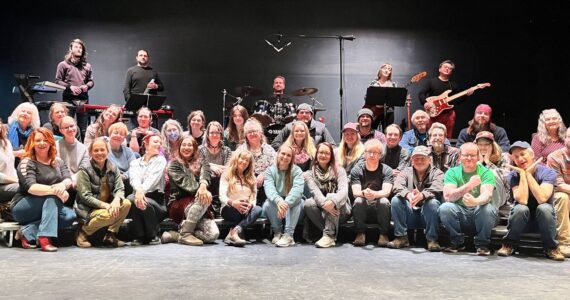 Bethany Marie photo. 
The majority of the Rock on the Rock choir with members of the band. “What Dreams May Come” is an evening of music and dance featuring all ages.