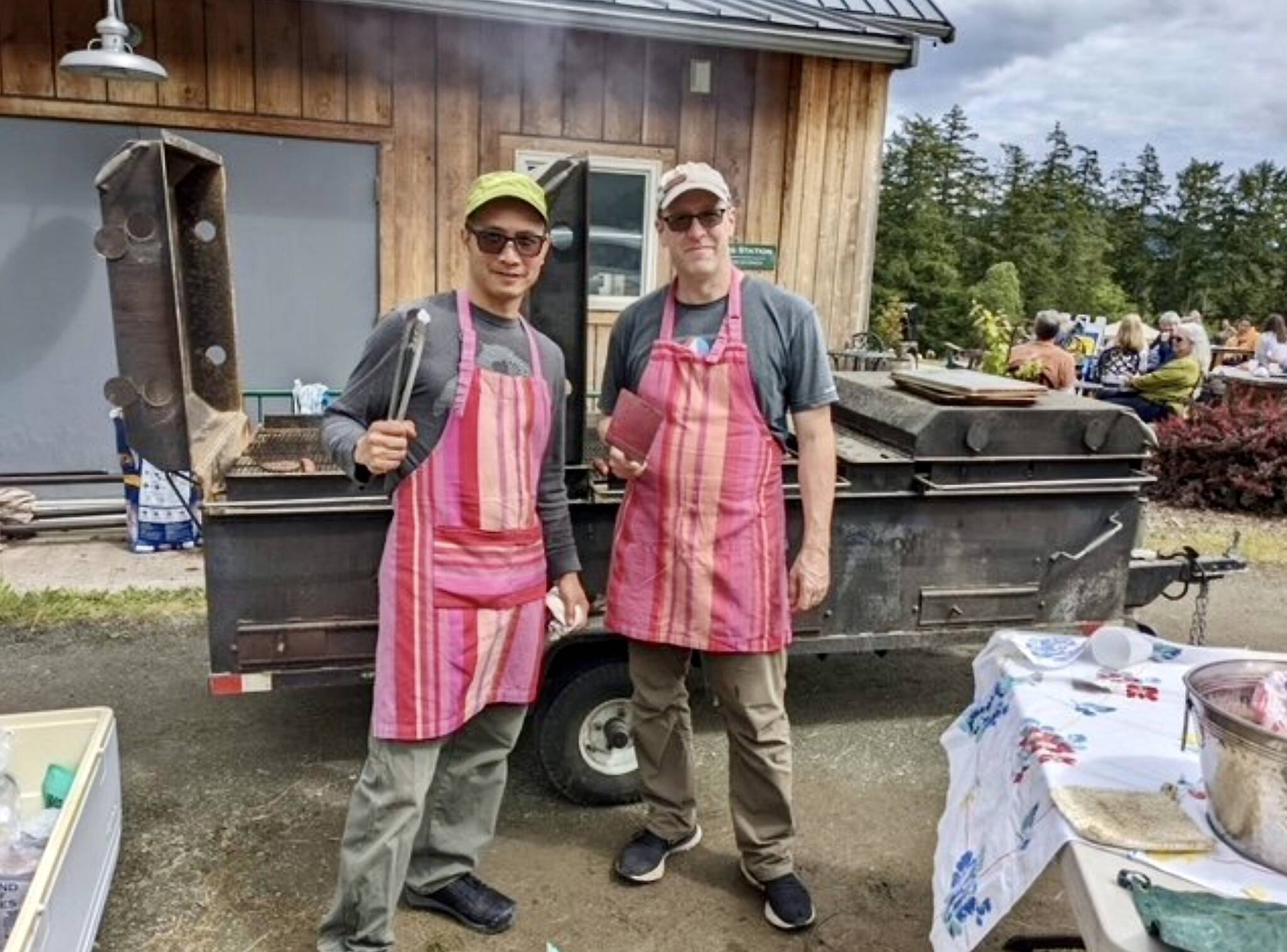 BBQ volunteers