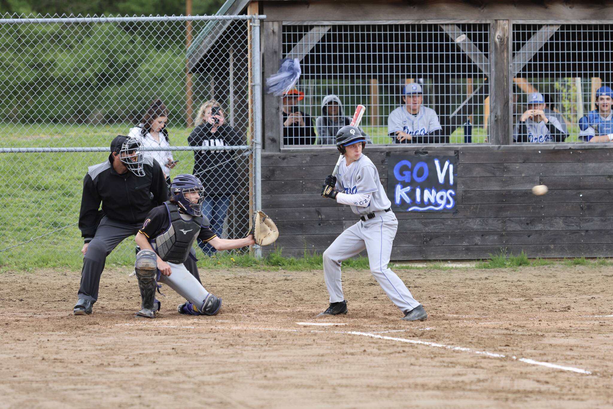 Corey Wiscomb photo.
Matthew Eggenberg at the bat.