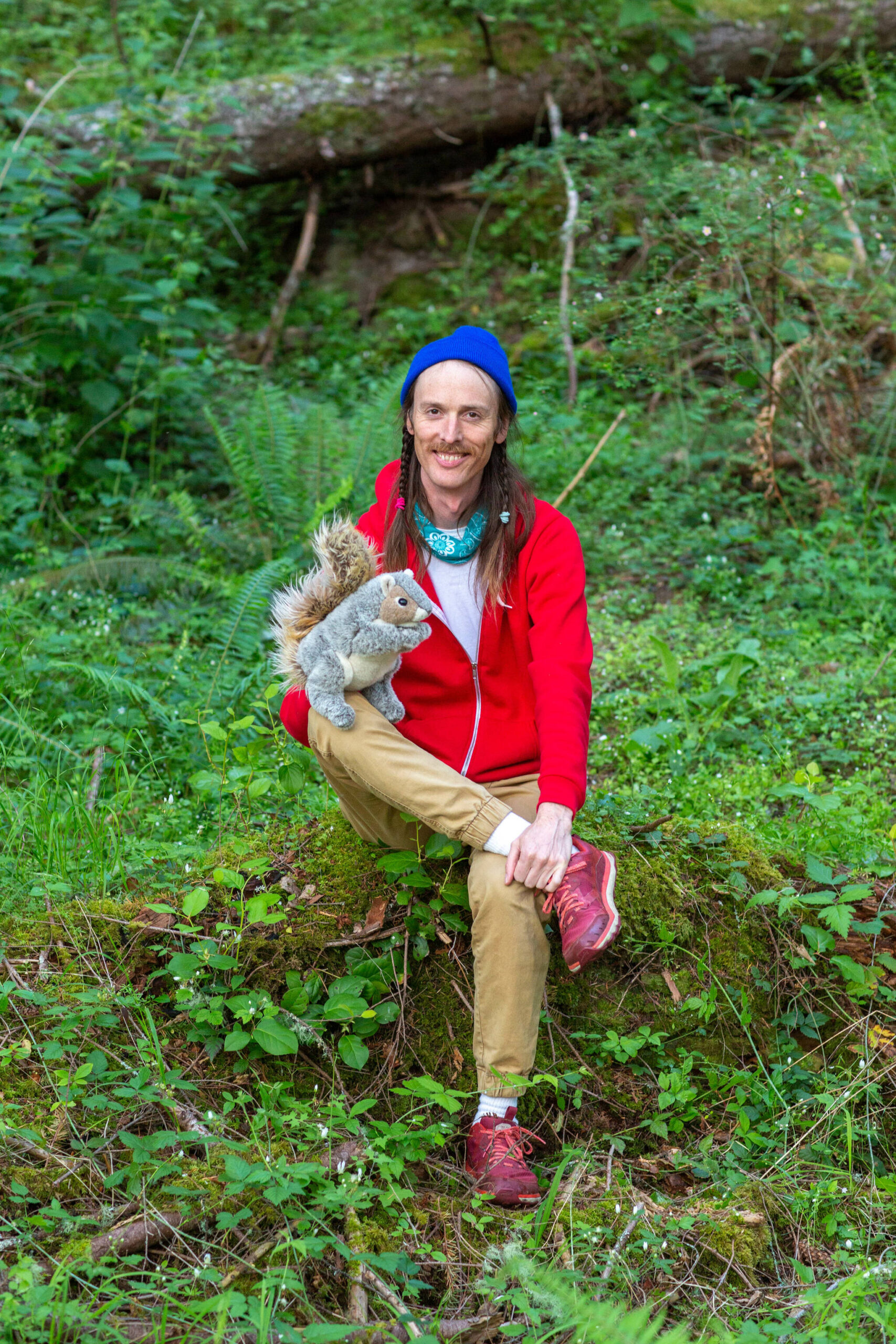 Melanie Flint photo.
Evan and Squirrel.