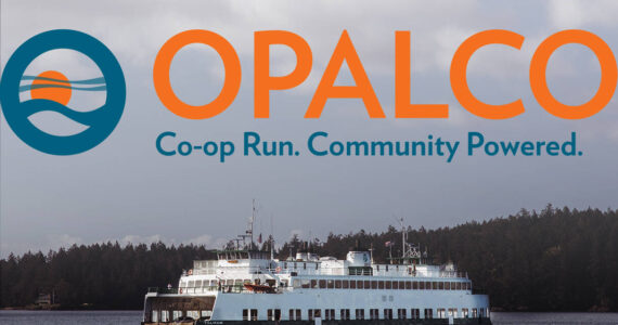 photomanip of new OPALCO logo over photo from OPALCO's flickr.