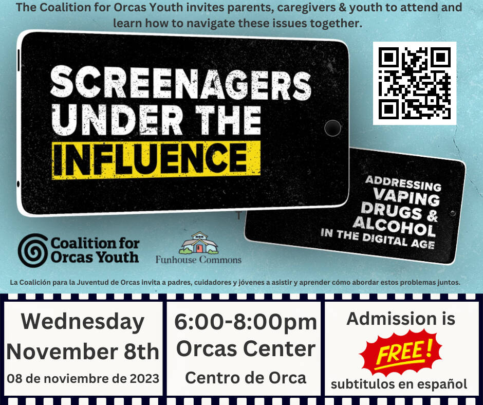 ‘Screenagers Under The Influence’ free showing for families Islands' Sounder
