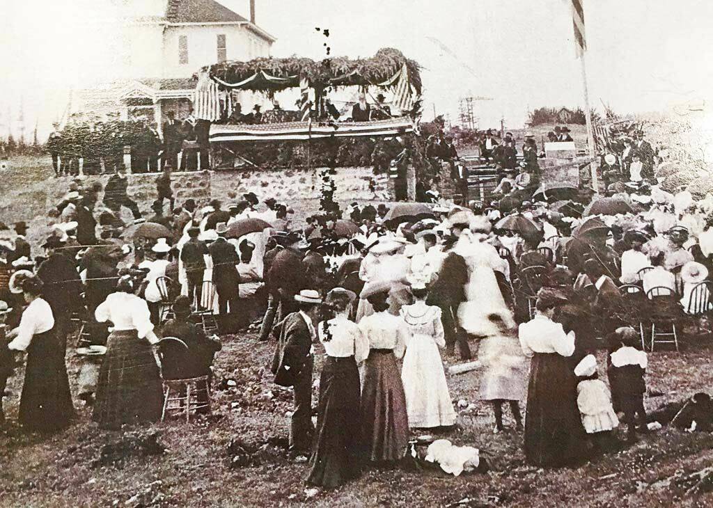 Contributed photo by History Link.
County Courthouse Cornerstone Laying Ceremony.