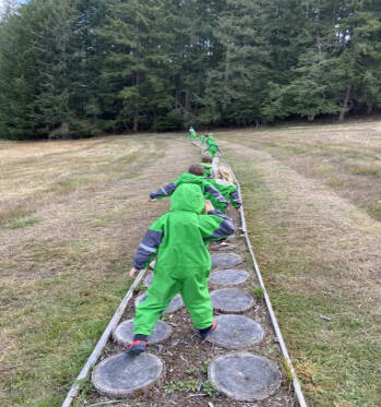 Contributed photo
At left: Outdoor education funded by the Orcas Island Education Foundation.