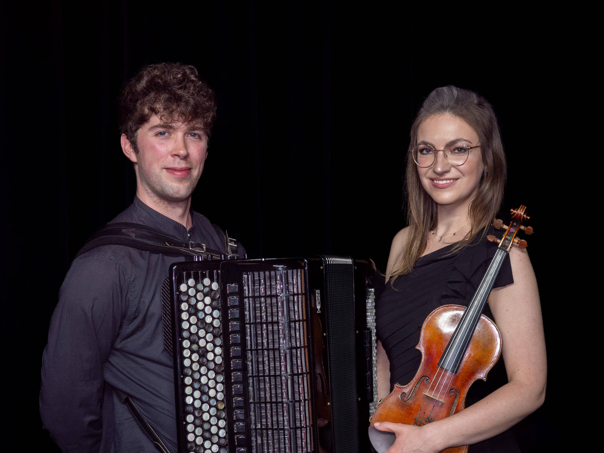 Iwo Jedynecki (accordion) and Karolina Mikołajczyk (violin) will perform on Orcas, Shaw and Lopez/CONTRIBUTED PHOTO