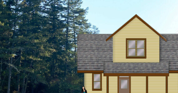 A rendering of a Kidder Way townhouse on Orcas.