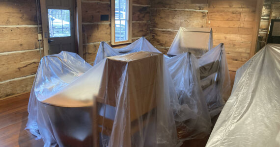 Preparing for preservation of the historic log cabins in Eastsound
Contributed photo