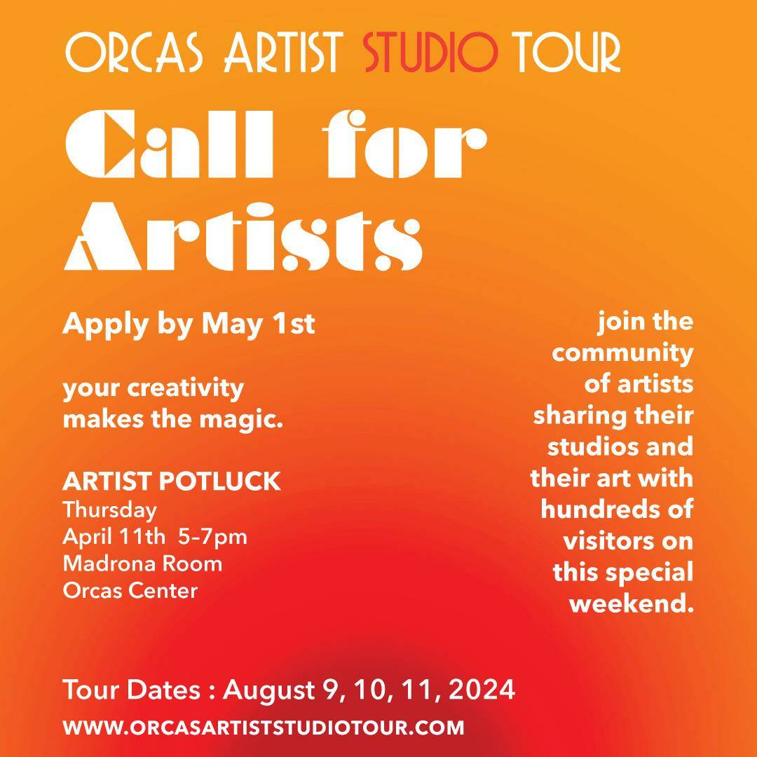 2024 Orcas Artist Studio Tour applications are now open.