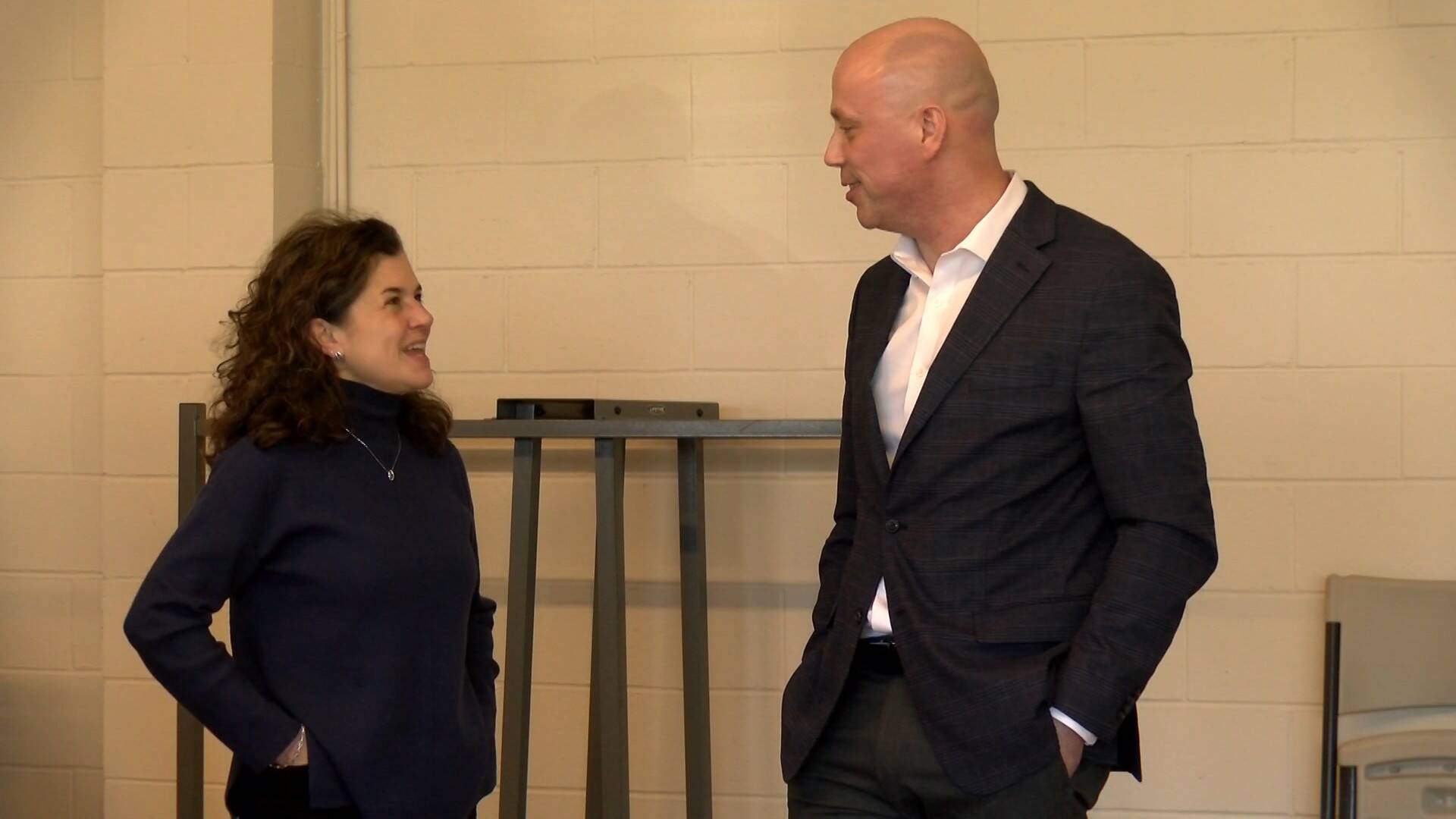 Contributed photo by Jeremy Tyler, SanJuan.Today
SJC council member Jane Fuller with WSF Assistant Secretary Steve Nevey.