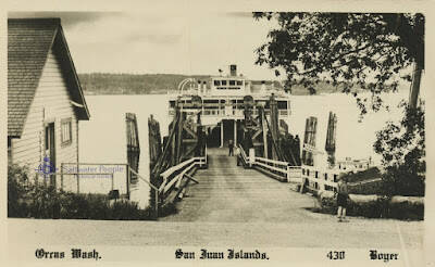 Photo courtesy of the Saltwater People Historical Society.
The Orcas Island Ferry Landing in 1951.