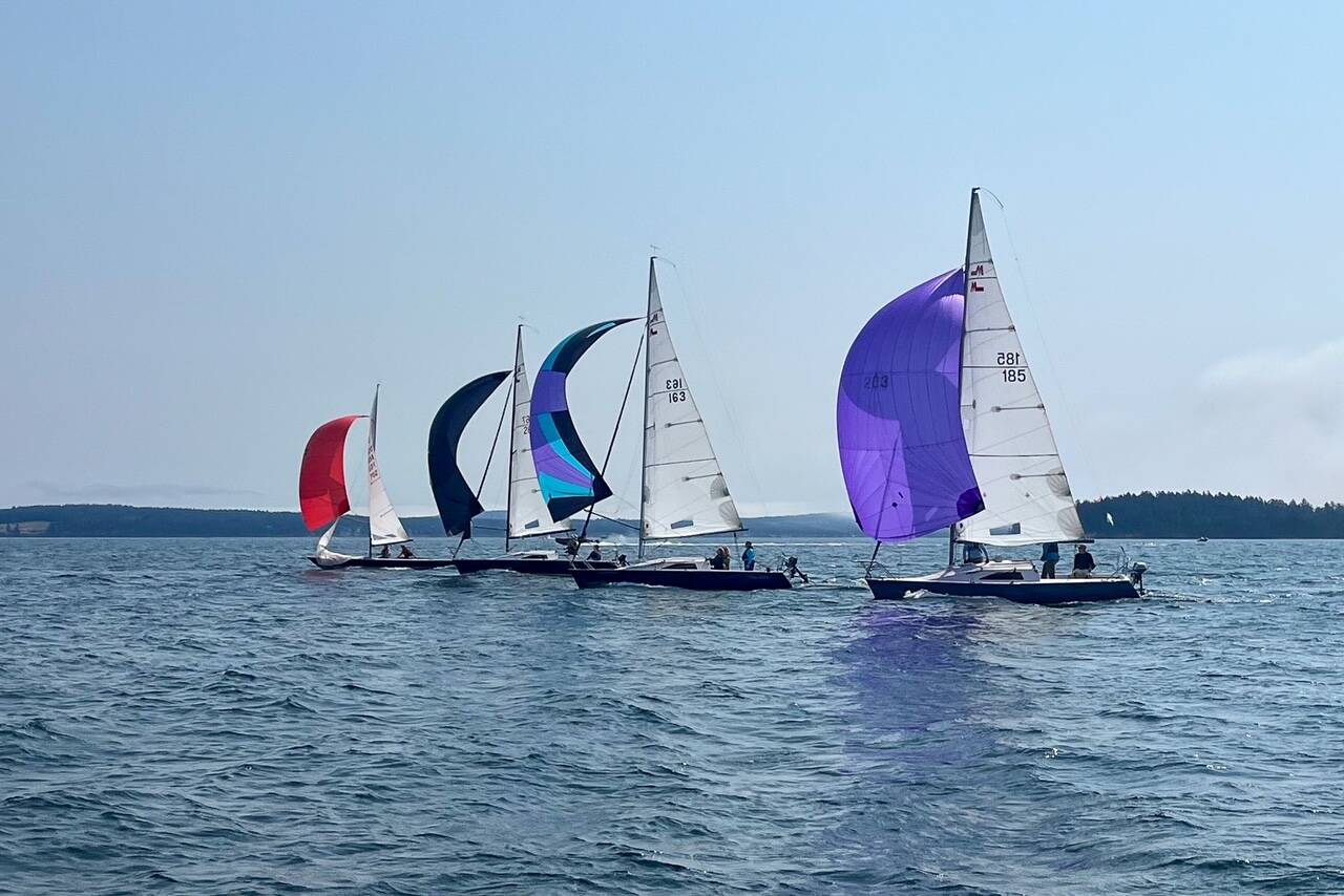 Contributed photo.
Sailboats race in one of the Annual Shaw Island Classic Races.