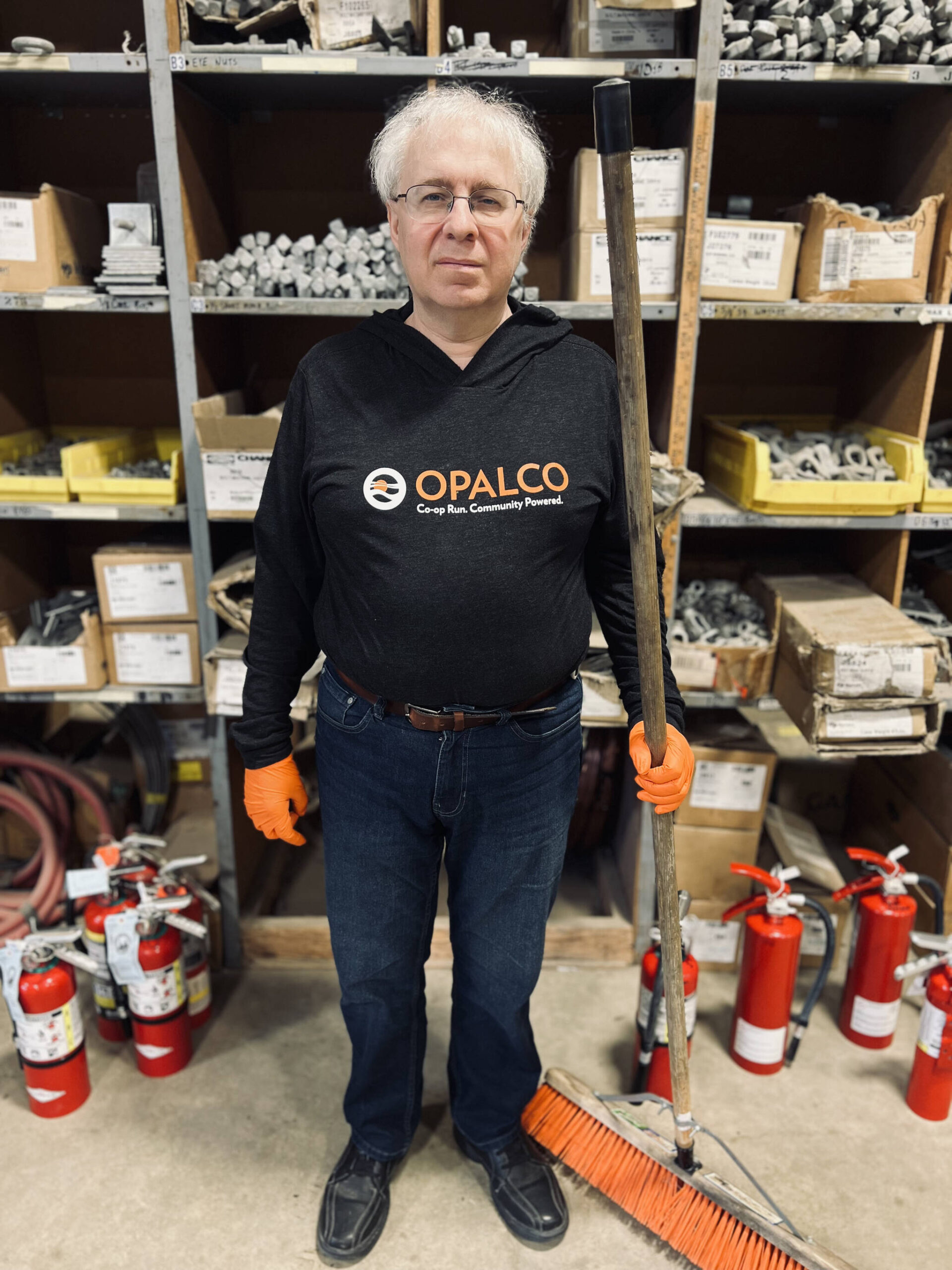 Krista Bouchey photo.
Ken Brown at OPALCO.