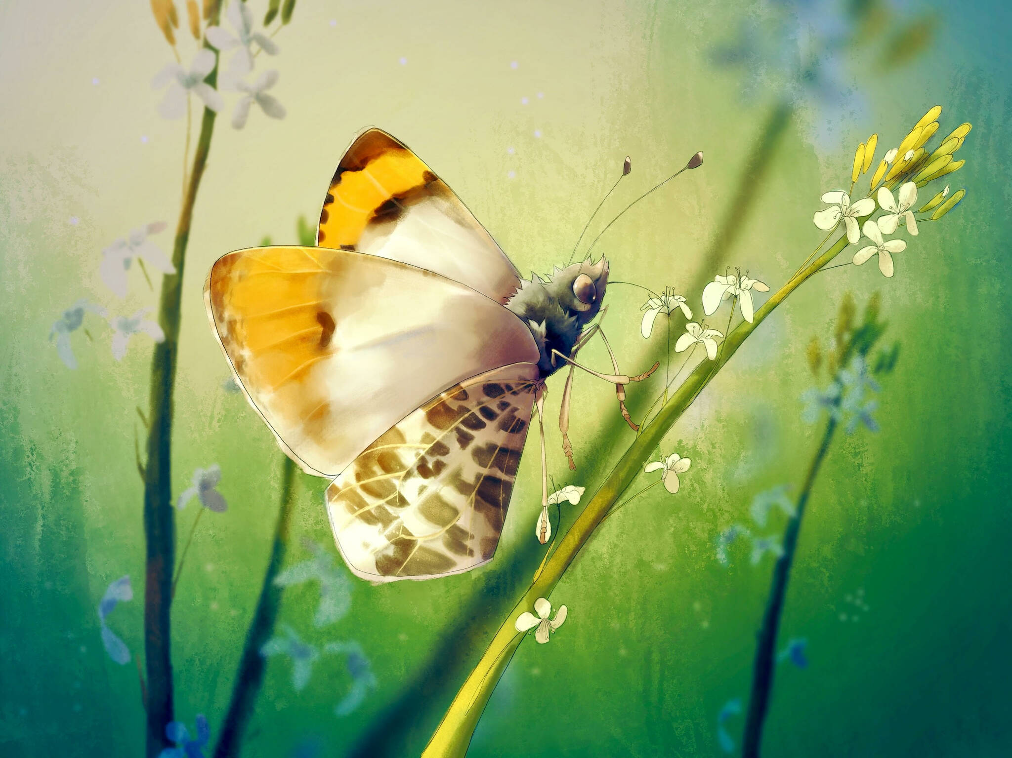 ”Julia Orangetip Butterfly” by Sophie Citro.
