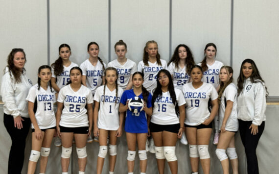 Contributed photo.
The middle school girls’ volleyball team. Head Coach Bonnie Mahony (left) and Soeth Quintero (right). Back row, left to right: Rada Ashirov, Audry Hance, Gabriella Wigfield, Lacey Buscher, Izzy Mahony-Jauregui and Charlotte Walker. Front row: Audrey Eberley, Natalie Grandos, Mckinley Buscher, Lana Sasan, Ximena Jose Viller, Alyesa Salina Cruz, Ona Bouchard. Not Pictured: Emma Anderson and Coach Aimee Ahrens.
