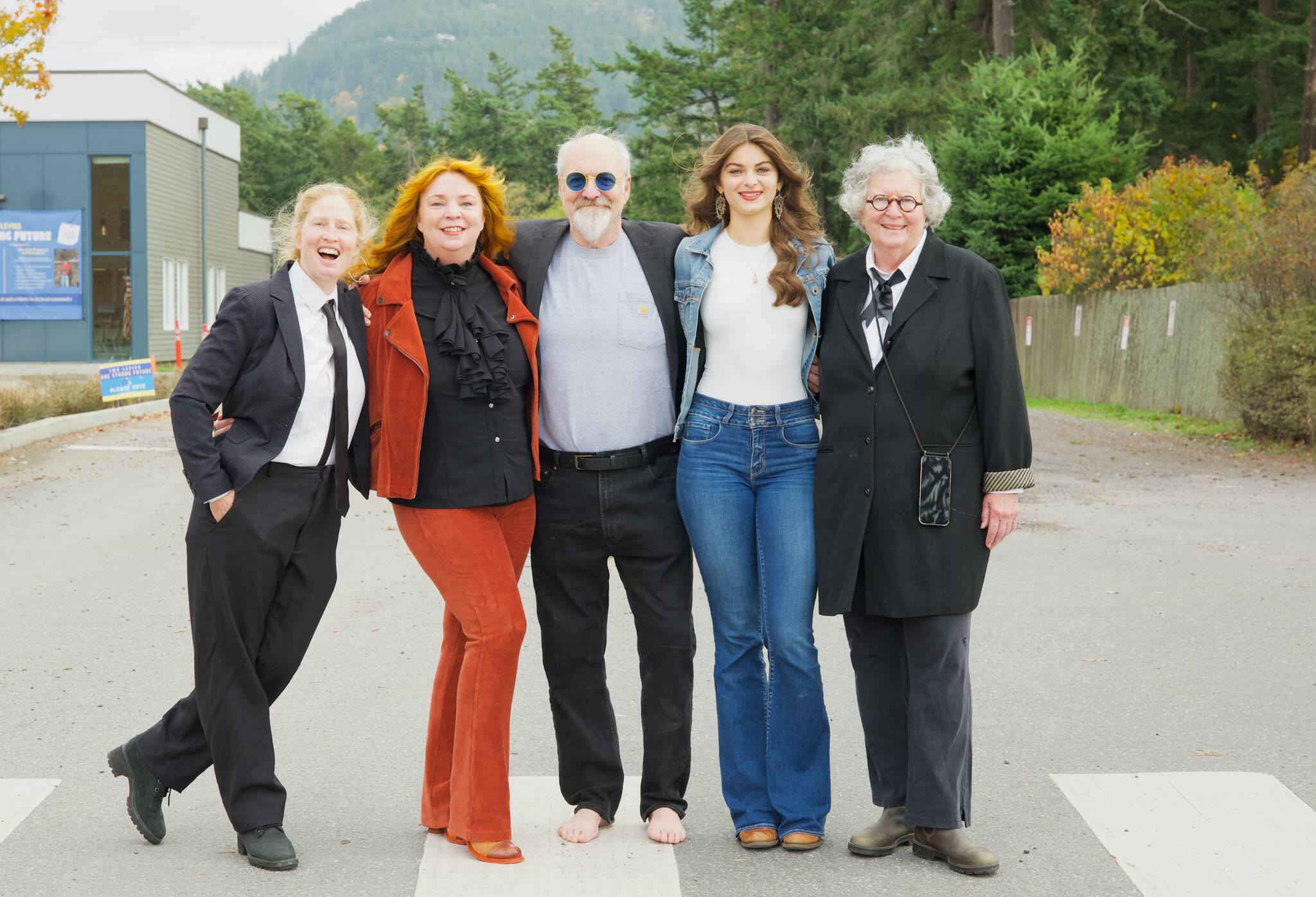 Darrell Kirk photo.
L-R: Tiffany Loney, Grace McCune, Jim Bredouw, Stormy Hildreth and Deborah Sparks.